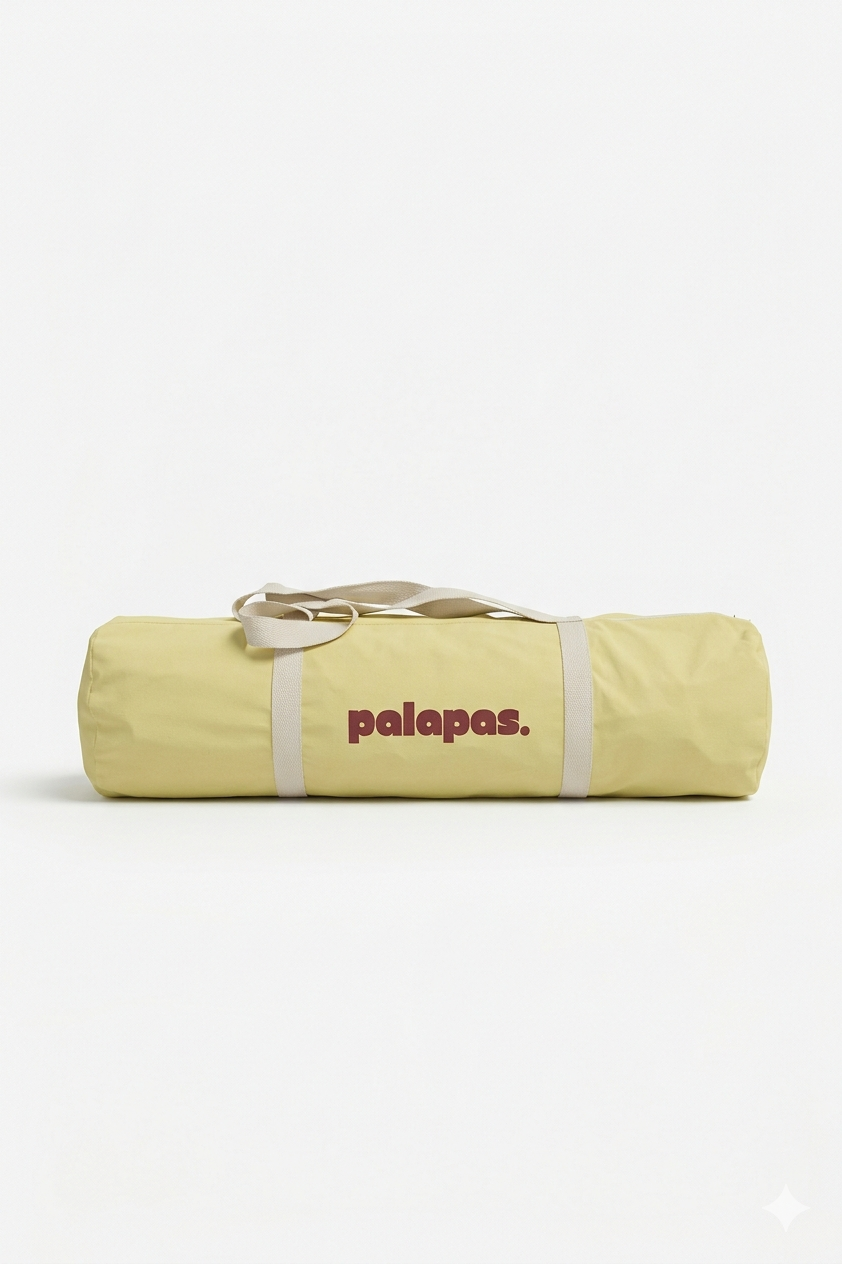 Palapas Hossegor pliée dans son sac de transport 5 kg