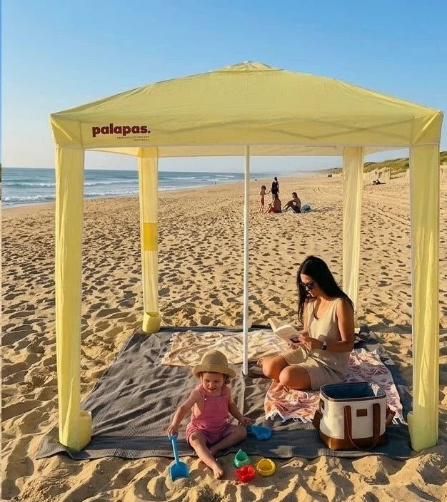 La Palapas sur la plage