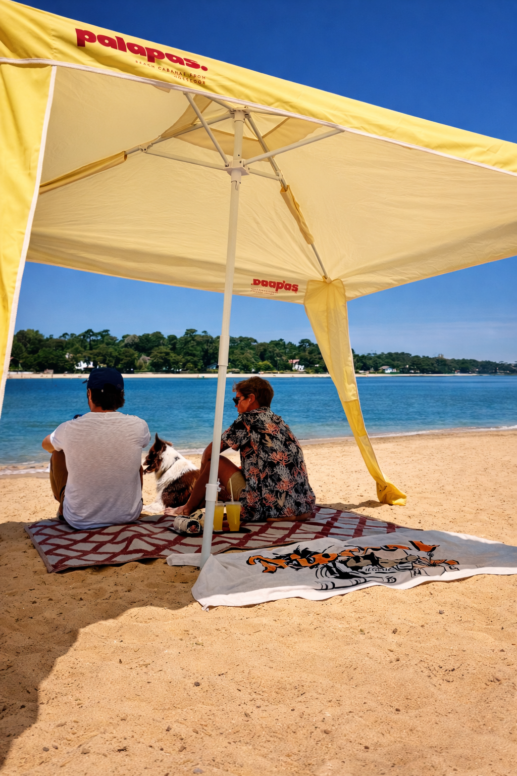 Tente de plage Palapas Hossegor vue d'ensemble
